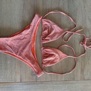 Women's Shimmer Bikini Set - Pink